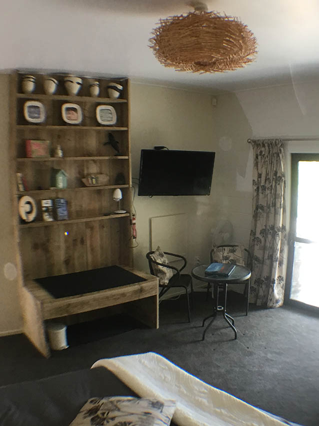 The B&B room has its own entrance